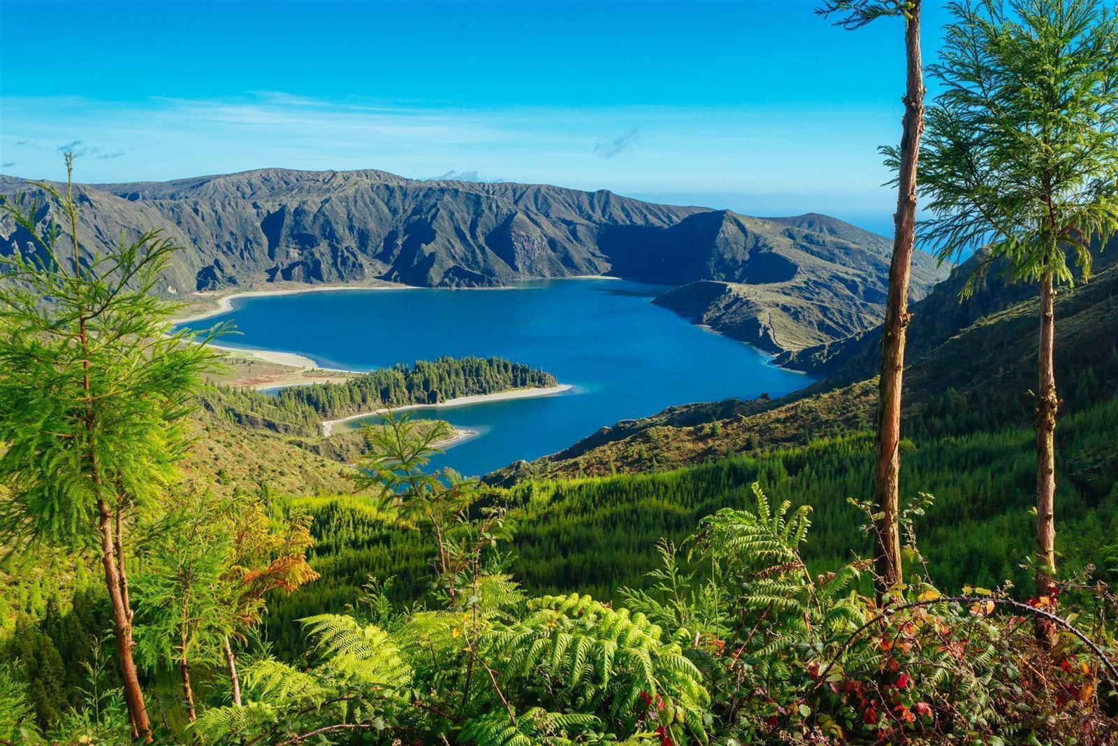 Blick auf den Lagoa de Fogo